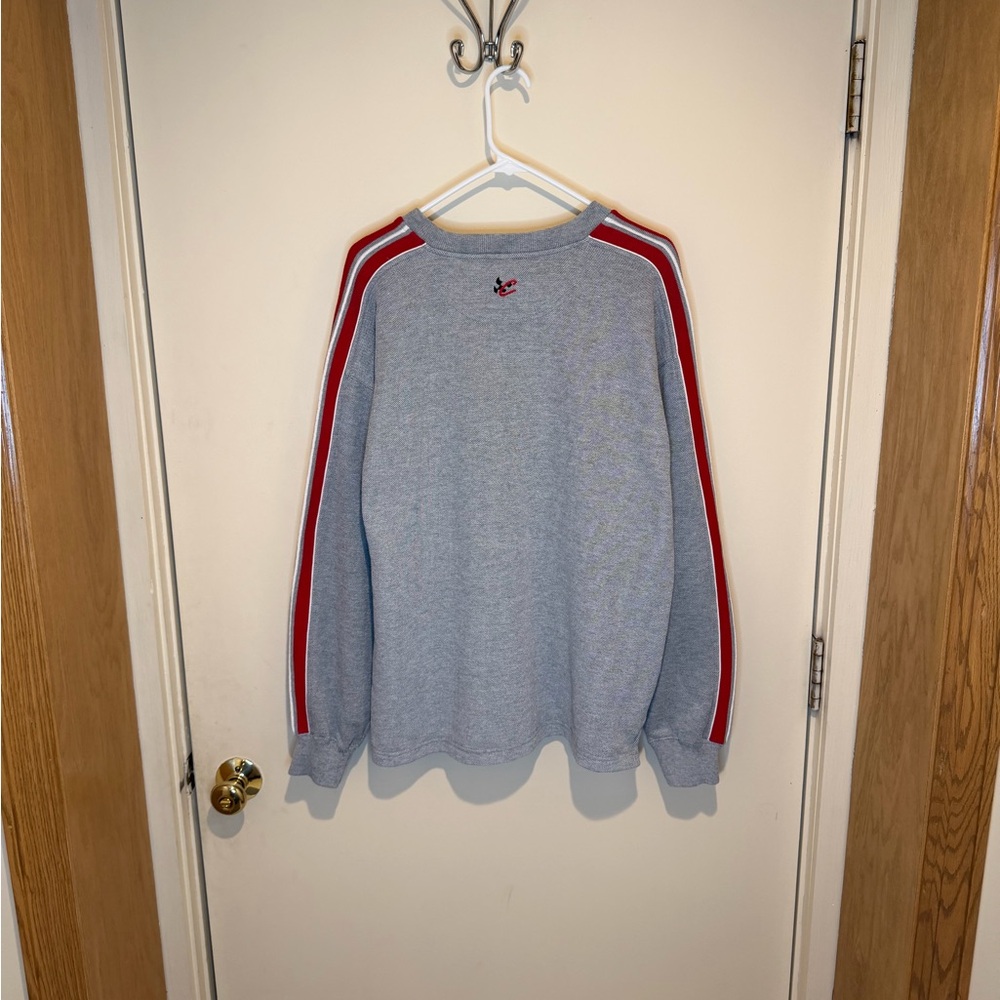 Vintage Dale Earnhardt Jr Budweiser Racing Crew Neck Embroidered Striped Size M - Picture 7 of 8
